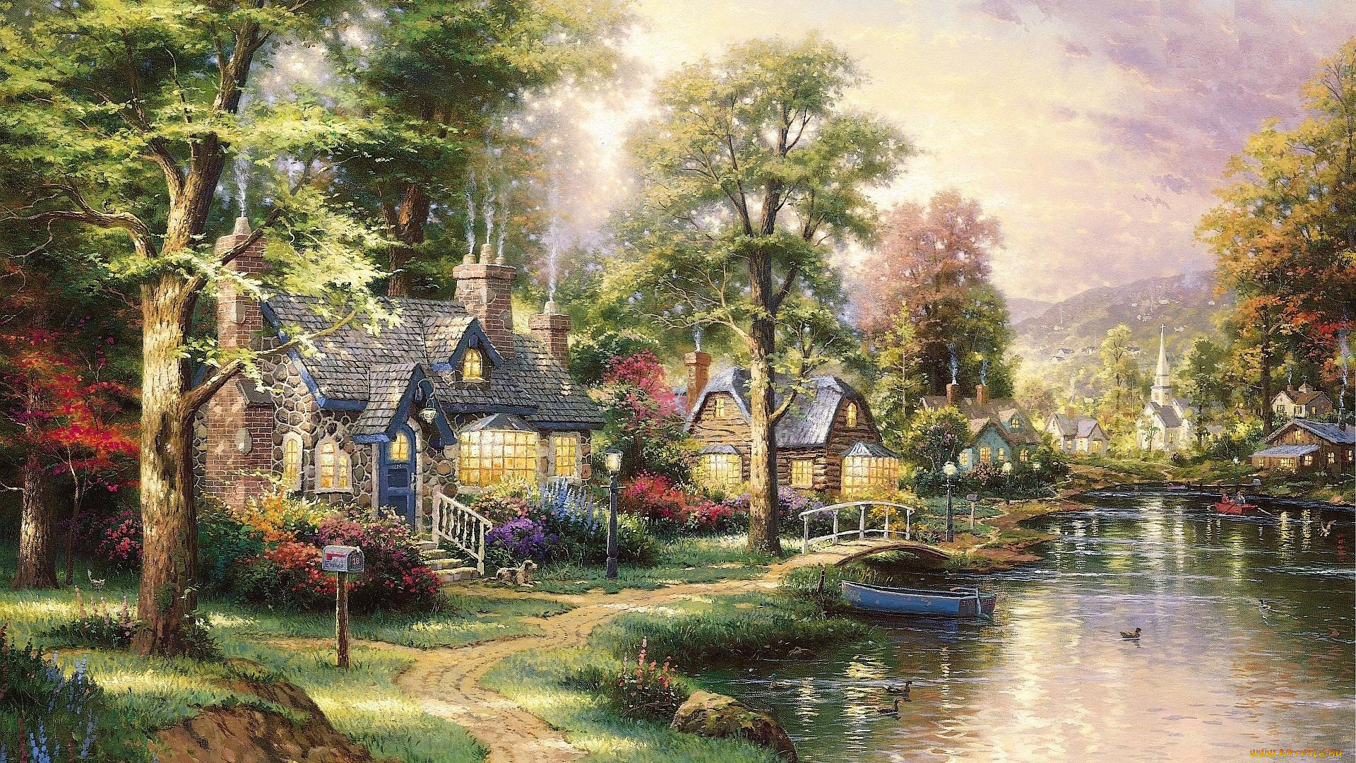 thomas, kinkade, 
